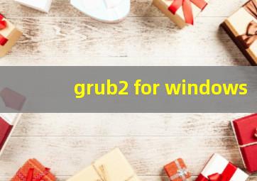 grub2 for windows